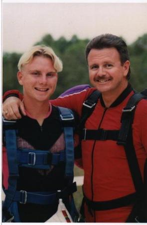 Shaun and I skydiving in San Diego 1999