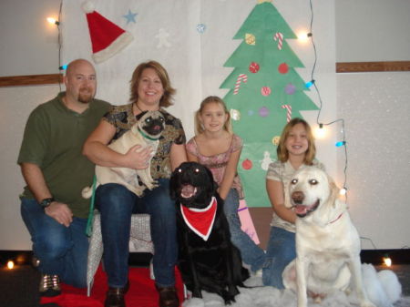 The whole family. Christmas 2007