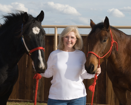 Me and my horses -- Harley and Caesar