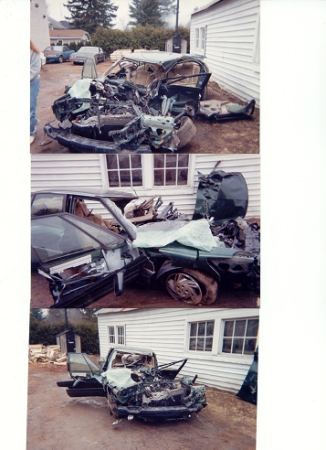 This is the car after taken to junk yard!