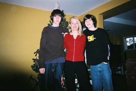 Melanie and her boys x-mas 2005