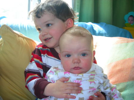 Our kids: Audrey and Rhys