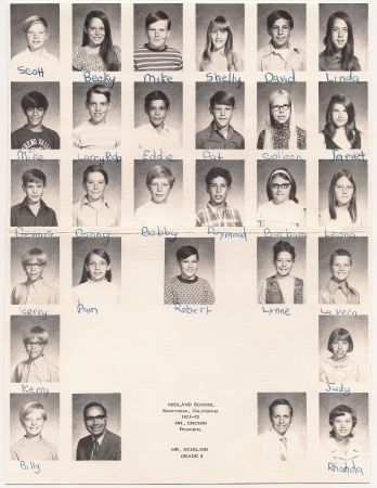 1971- 1972 Grade 6 with Mr. Kiesling