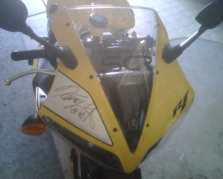 Signed by Kenny Roberts