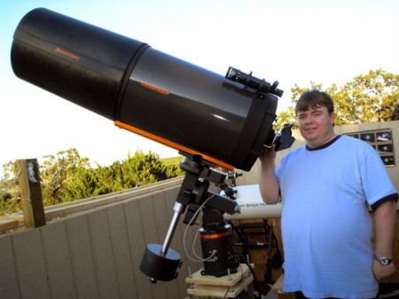 Jay in his observatory