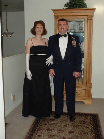 Melissa and Me going to the Air Force Ball