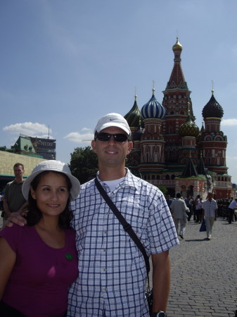 My wife & I in Red Square, 8/2/06