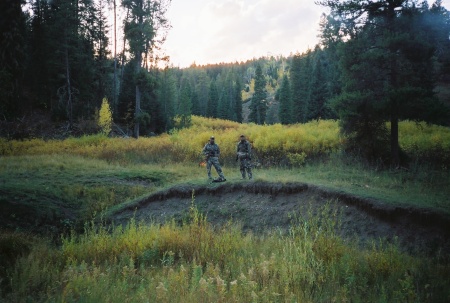 me & kevin elk hunting (brother)