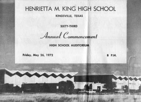 H.D. Pena's album, 1972 Kingsville Record Insert - Graduate Pics