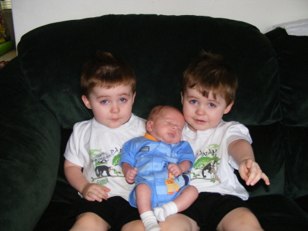 Kevin and Cameron with Lucas