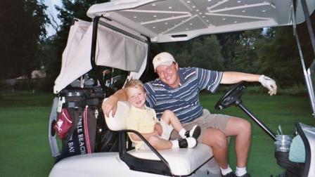 Connor and Steve Golfing