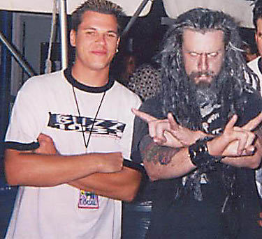 Rob Zombie and I in my radio days