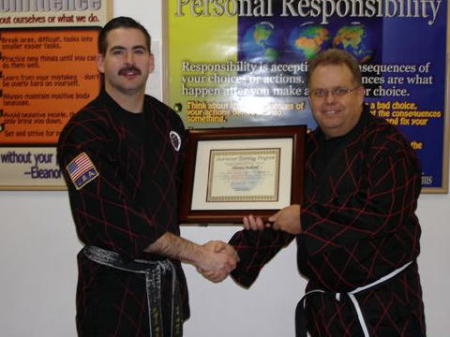 Tae Kwon Do instructor certification January, 2006