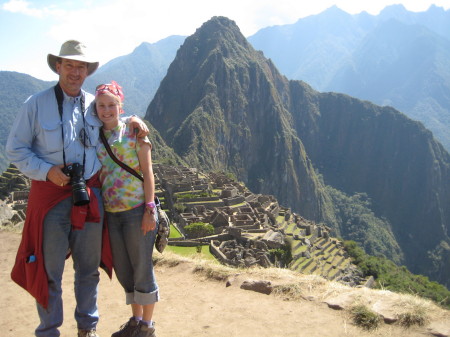 At Machu Picchu, July 2008.