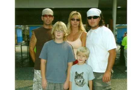 Our family at Six Flags