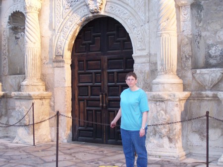 Susan, at the Alamo