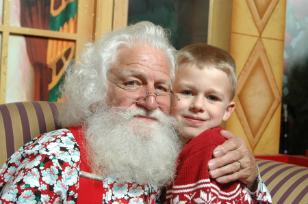 Asher & Santa (Age 7)