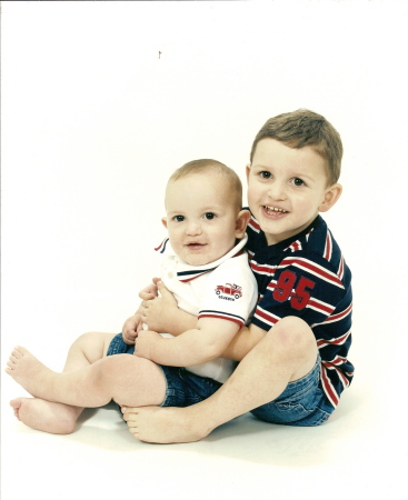 Logan & Zachy May 2006