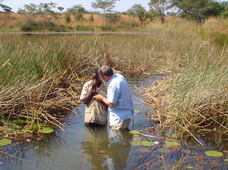 Baptizing in the crocodile river!!