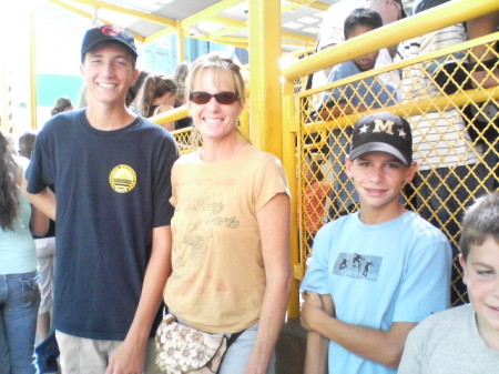 At Disneyland with my son (the tall one!) and friend