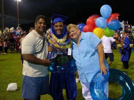 My son Giles, graduates from Waianae High