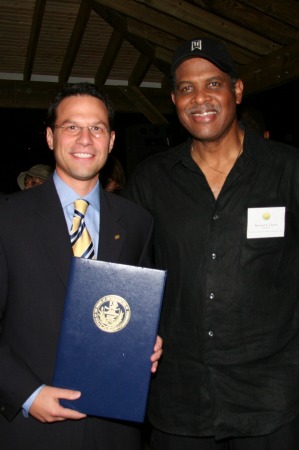 PA State Representative Josh Shapiro presenting citation to B. Chavis