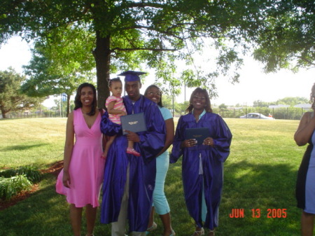 At my brother and sisters high school graduation 2005