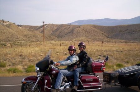 rob and loralee on bike