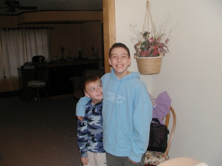 my boys Jeremy and Joey in 2004