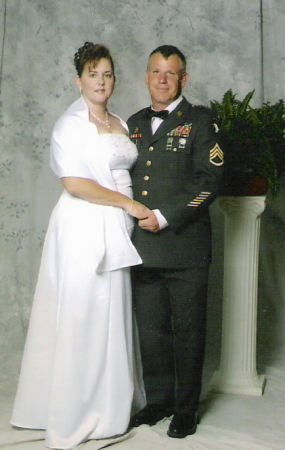 My husband Charles and I.  Military Ball. 2004