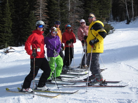 My family skiing in Colorado