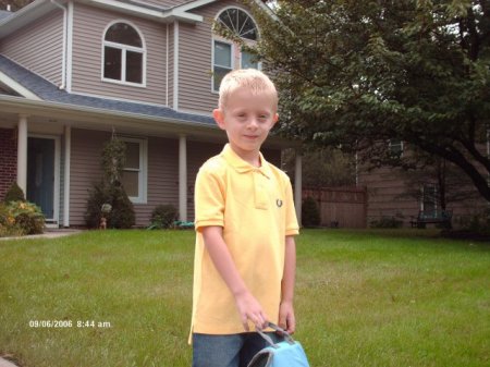 Hunter 1st day of 1st grade