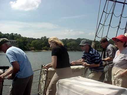 Sailing down the Chester River