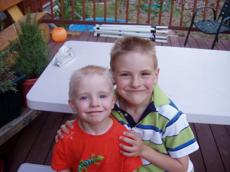 My sons Ian and Aiden