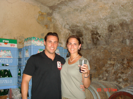 My cousin's wine cellar in Sicily