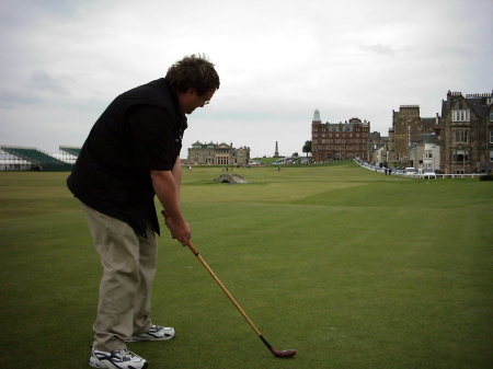 18th tee on the Old Course St. Andrews, Scotland