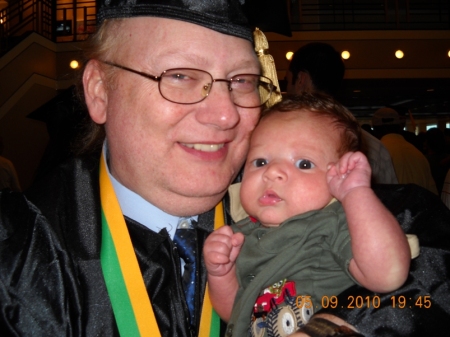 Tim and our grandson May 2010