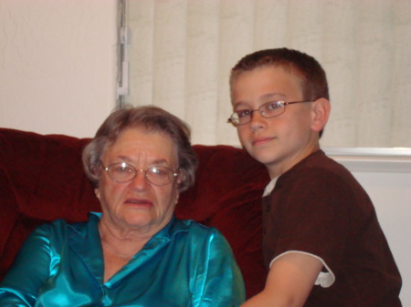 Dustin and Great Grandma