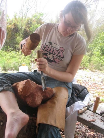 Rachel carving