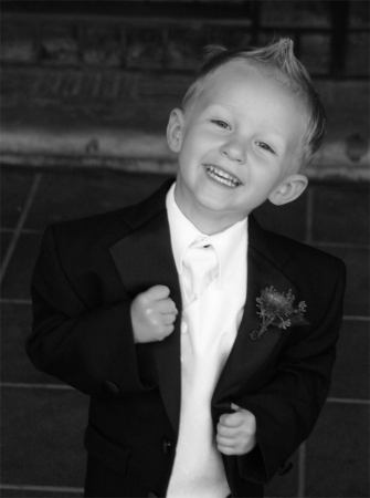 Chase as Ring Bearer for my cousin's wedding
