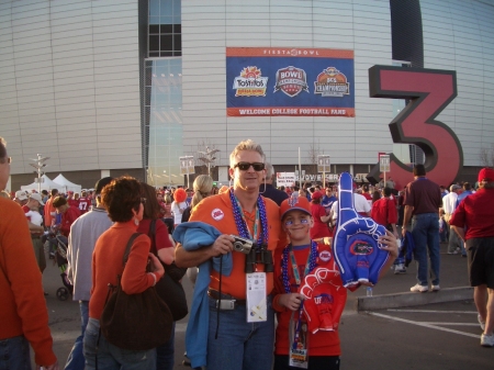 Nephew and I at 2007 BCS Championship Game