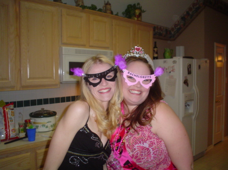 Sara Featherling and I at My Bachelorette Party