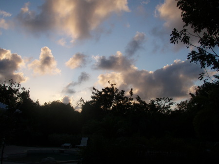 a sunset from my backyard