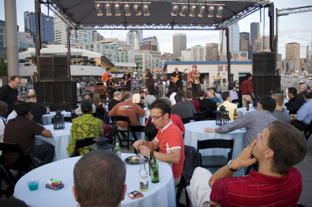 Playing Bass in downtown Seattle