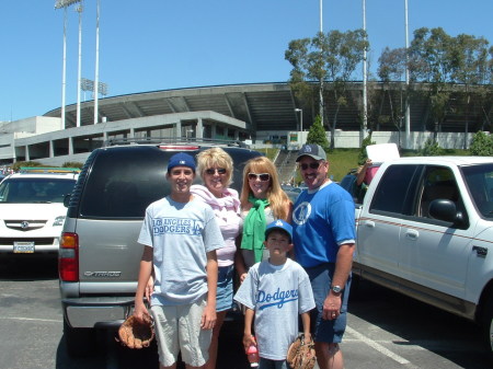 My family and I on fathers day 2006 Dodgers vs A's