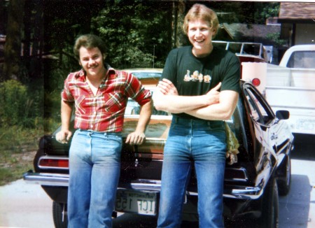 Paul and Roger Pearson in 1980, at Susan's parents house in Bothell