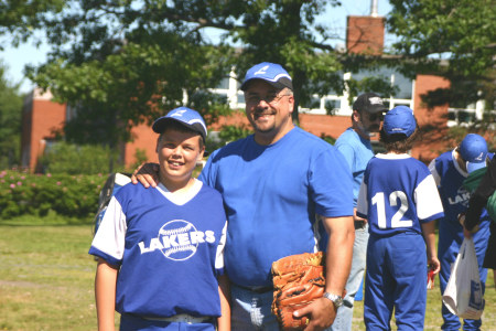 Tyler and I at a Baseball game in 2005