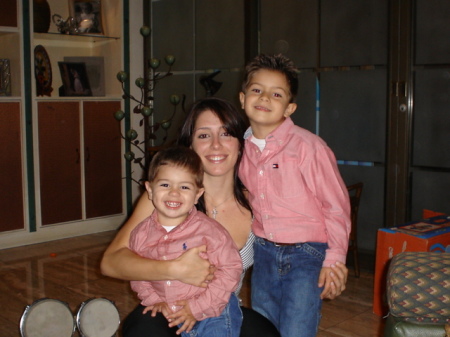 My Niece Rosannita with her two gorgeous son's, Marcela and Julian