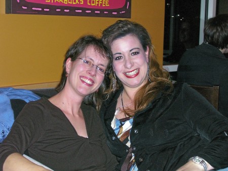 My best friend (from WAHS) and I at Starbucks December 06