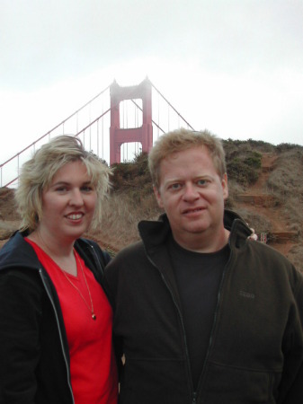 me and Patty by the Golden Gate Bridge